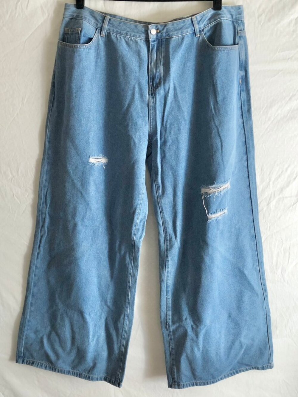 Finesse "Amelia" Wide Leg Jeans Medium Light Blue Size 3X